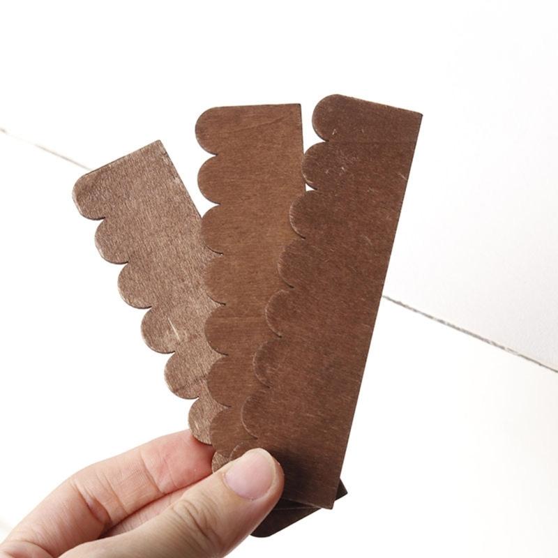 Натуральная деревянная миниатюрная черепица для рукоделия, реалистичных кукольных домиков, архитектурных проектов
