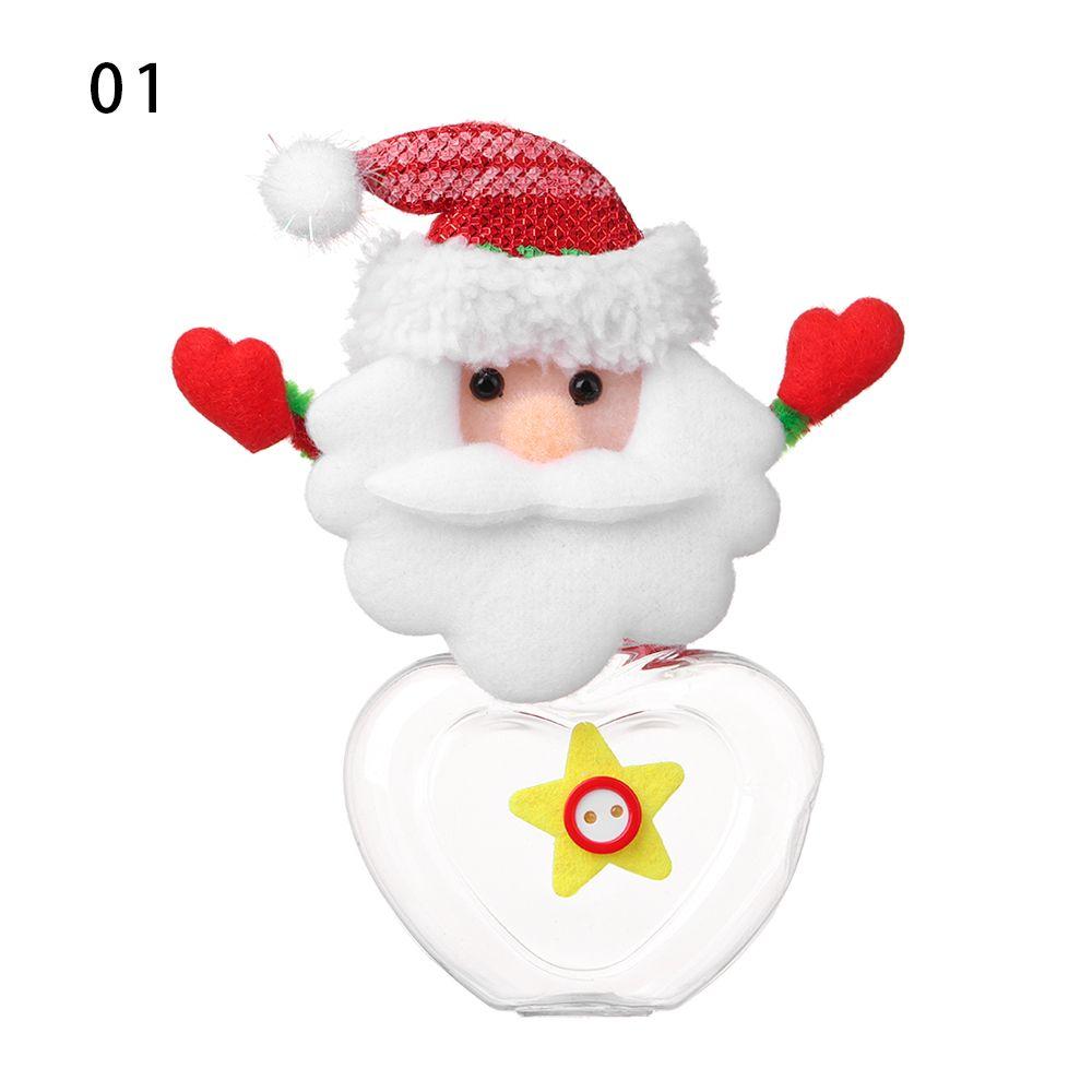 Party Decoration Storage Organizer Storage Bottle Kids Cute Box Candy Jar Santa Claus Christmas