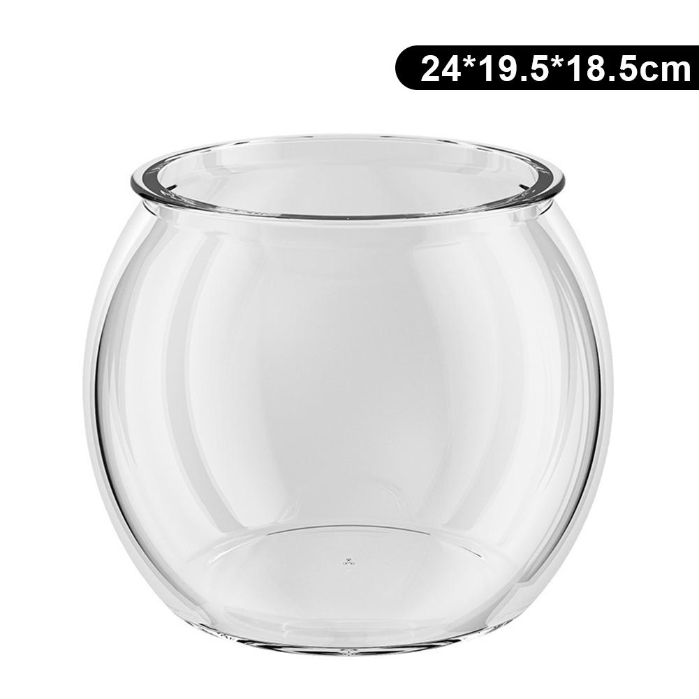 Экологический аквариум для гидропоники, прозрачный круглый декоративный аквариум, небольшой аквариум для золотых рыбок, украшение для дома и рабочего стола.