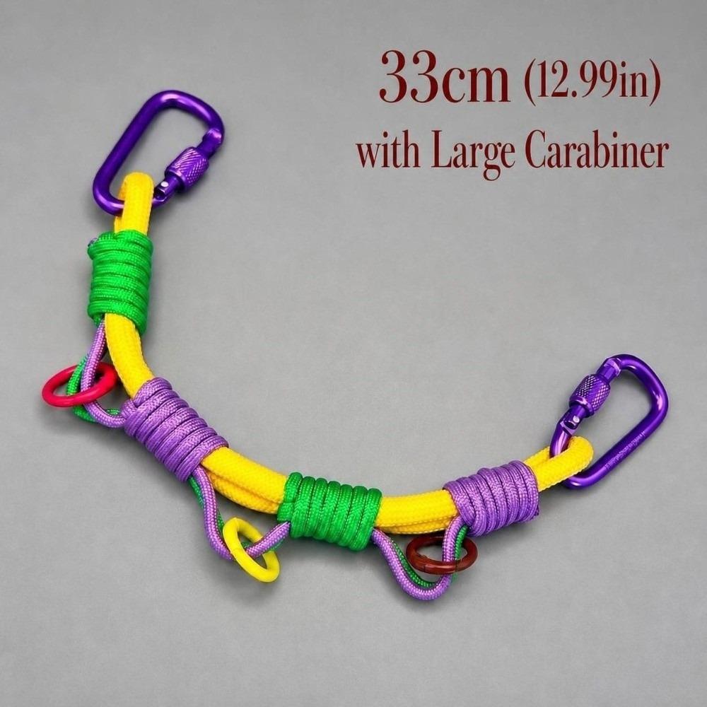 Heavy-Duty Backpack Extension Strap Portable Carabiner Rope Hanger Hiking Camping