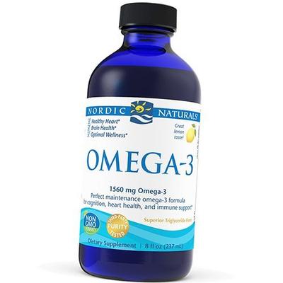 Омега 3 жидкий, Omega-3 Liquid, 237мл Лимон (67352017)