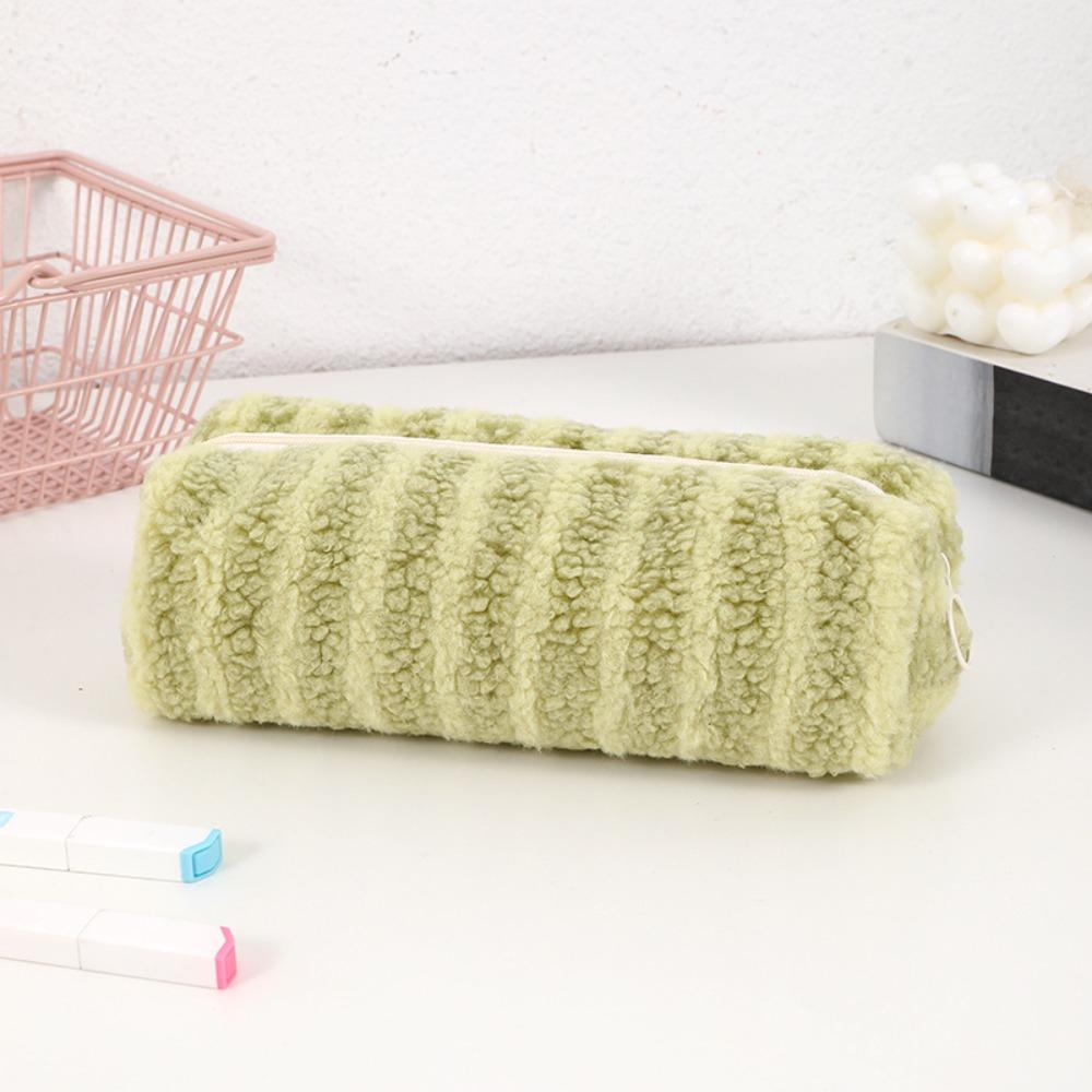 Plush Plush Pencil Case Large Capacity Stationery Organizer New Storage Bags