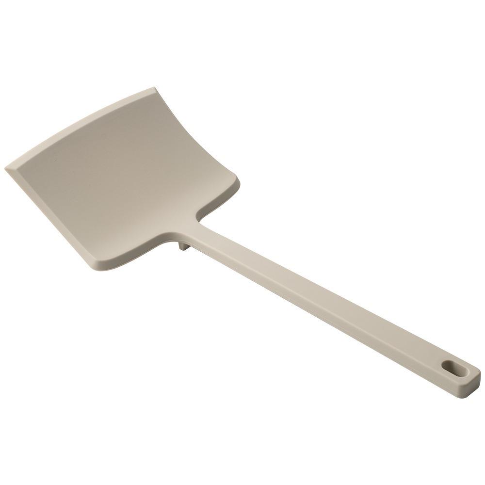 Heat Resistant Silicone Japanese Omelet Spatula Anti-scalding Extended Handle Pancake Scraper Hanging Hole Widening Shovel Head