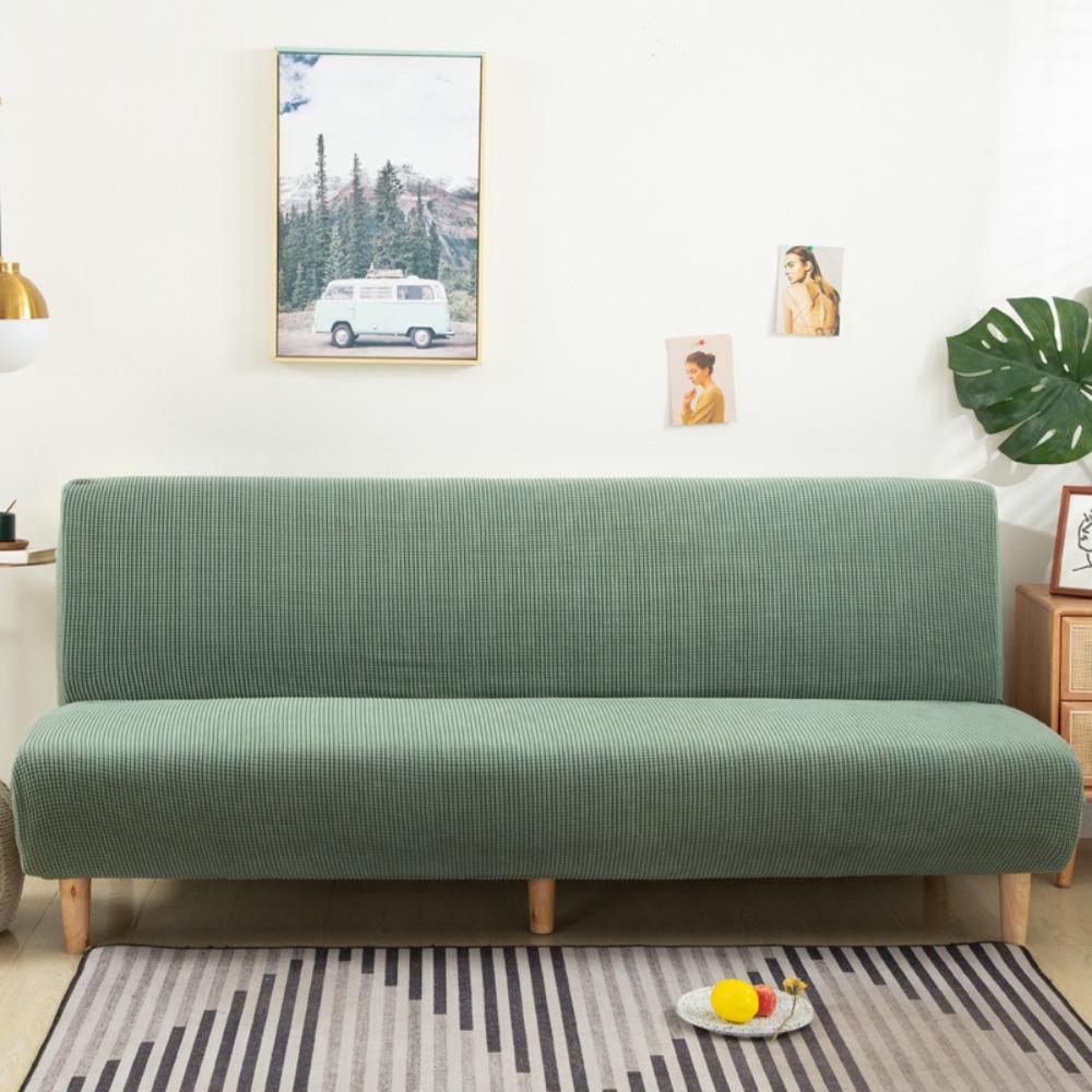 Elastic Futon Sofa Cover Dust-proof Bench Cover Universal Armless Sofa Slipcover Living Room