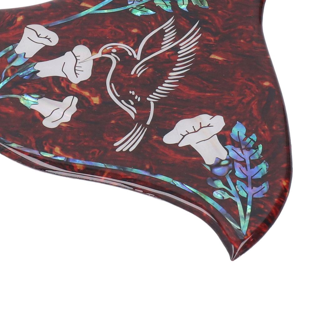 2mm Thick Guitar Pickguard Replacement Red Tortoiseshell Hummingbird Pickguard For Acoustic Guitar
