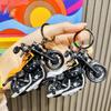 Hip Hop Motorcycle Action Figure Key Ring Car Pendant Cartoon Bag Hanging Decoration