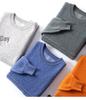 Men's Loose Round Neck 100% Wool Autumn & Winter Thick Knit Pullover Sweater
