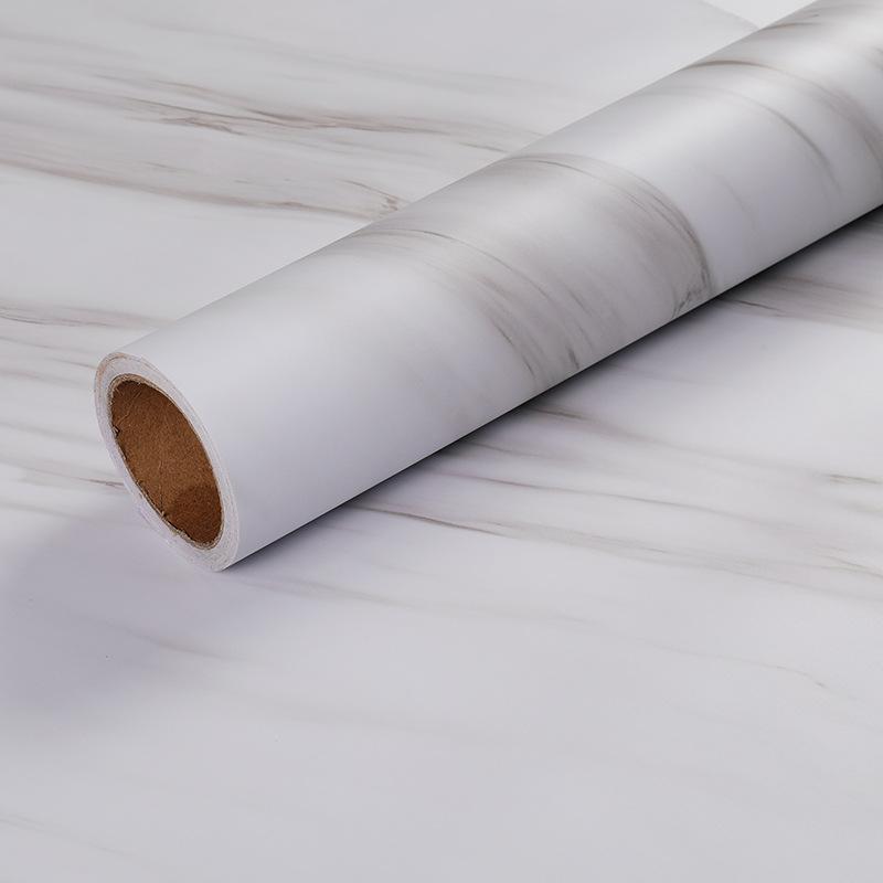 Kitchen Decoraction Thick PVC Glossy Marble Waterproof Self Adhesive Wallpaper Home Decor Furniture Oil Proof Bedroom Stickers