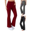 Women's Flared Yoga Pants High Waist Bootcut Workout Leggings with Pockets Stretchy Bell Bottom Trousers for Office Workout