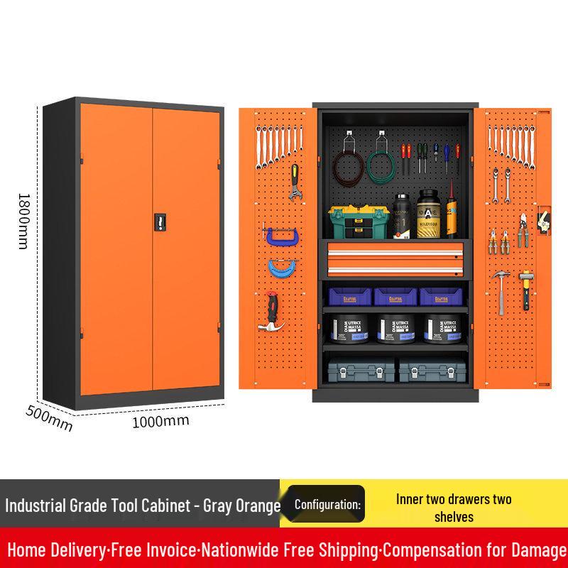Heavy Duty Tool Cabinet with Thickened Drawers for Workshop and Auto Repair Storage.