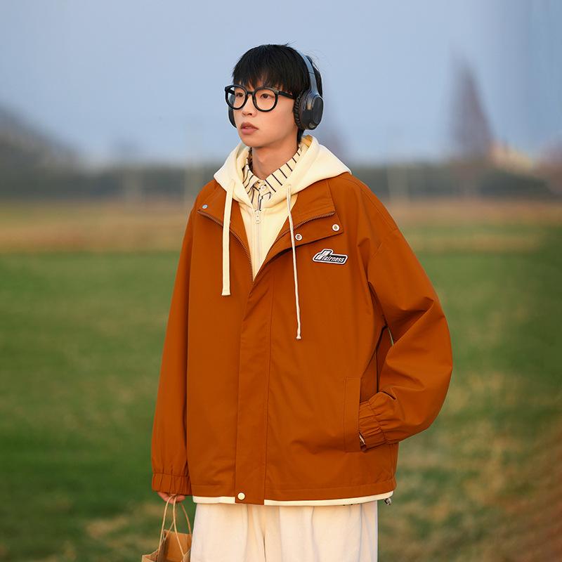 Autumn and Winter New Men's Korean Style Loose Large Size Hooded Jacket Trendy Couple Internet Celebrity Same Style Versatile Jacket