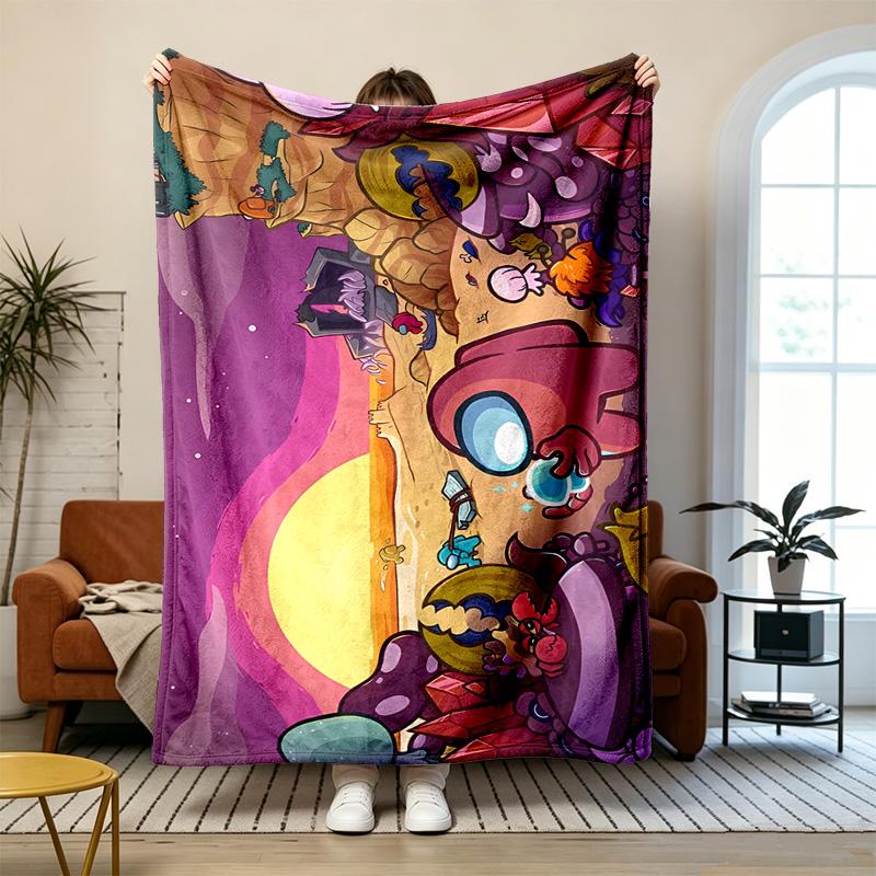 Among Us Soft and comfortable flannel Suitable for sofas living rooms outdoor camping travel and also makes a great anniversary gift