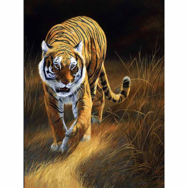 Новый 5D DIY алмазная живопись Тигр Алмазная вышивка животные вышивка крестиком полная квадратная круглая дрель ремесла домашний декор ручной подарок