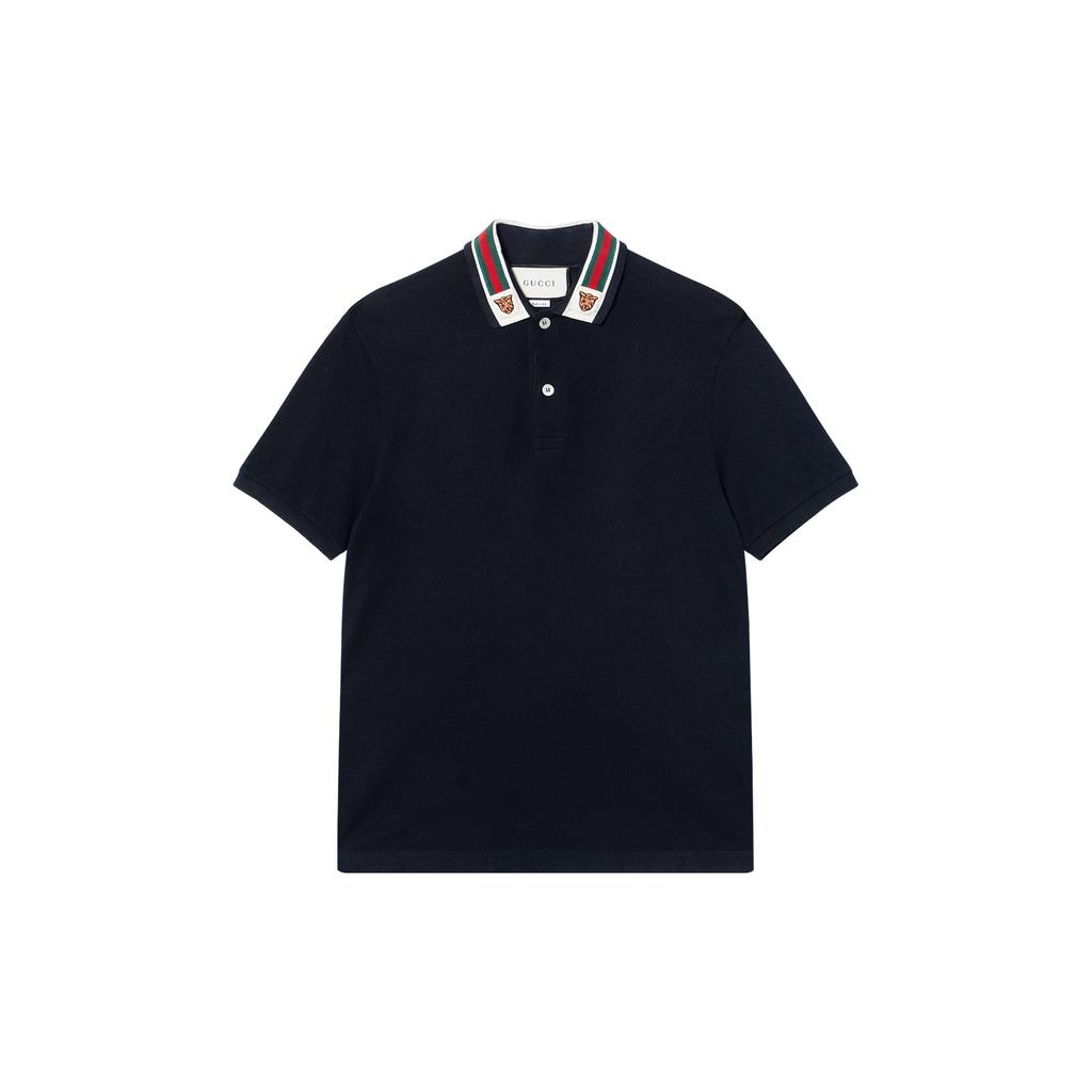 GUCCI Polo Shirt Men's Dark Blue 545714-XJAGU-4685