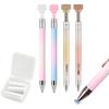 Refillable Wax Pen Automatic Diamond Art Pen Diamond Placement Pen with Wax Refill for Rhinestones DIY Crafts Nail Art