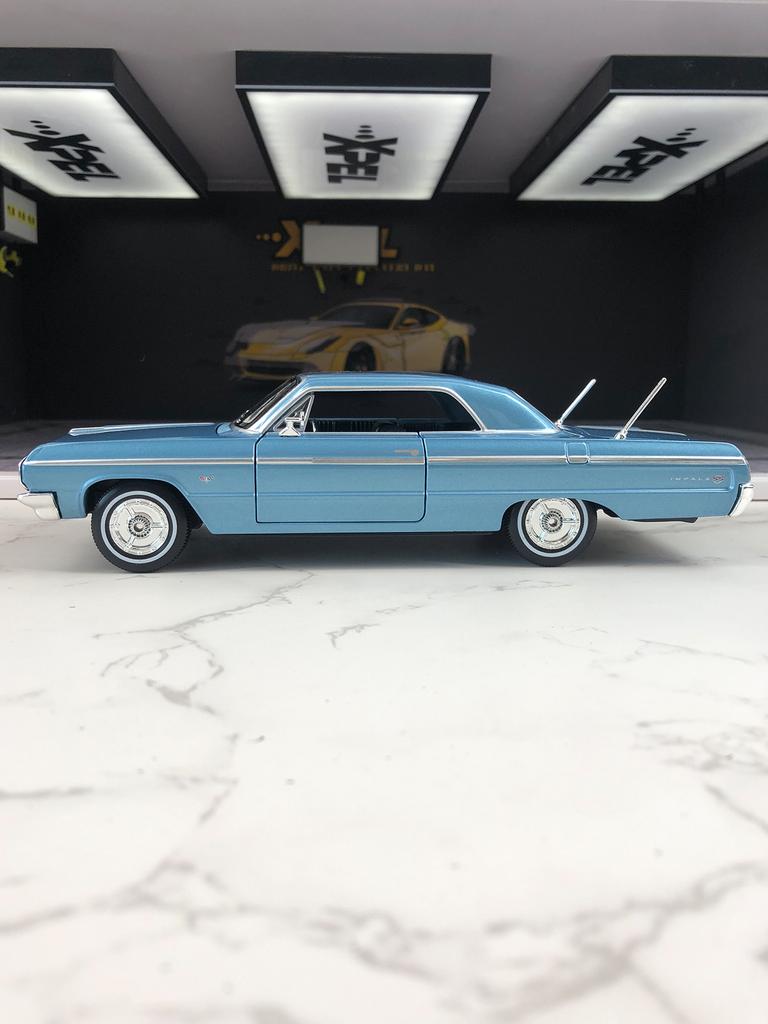 Майсто 1:26 симуляция цинковый сплав 1964 Chevrolet lmpala SS модель автомобиля, статический орнамент, металлический коллекционный подарочный автомобиль