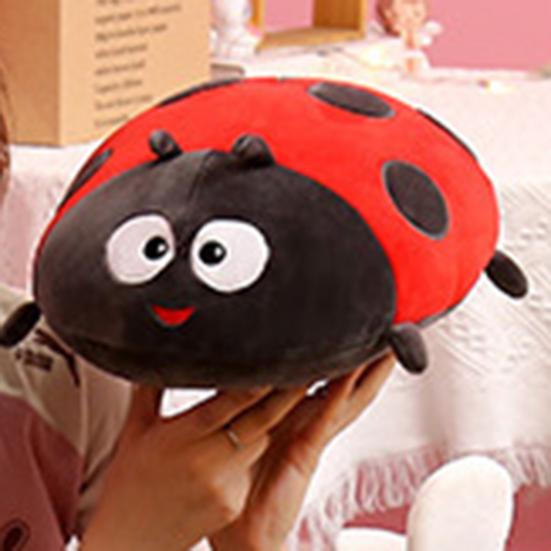 Ladybug Cushion Skin-friendly Breathable Fine Workmanship Decor Stuffed Ladybird Bee Pillow for Home