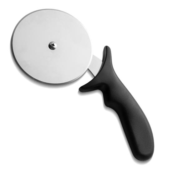 Нож для пиццы Лезвие из нержавеющей стали Роликовый резак для печенья Колесо для торта Изогнутая ручка Кухонные принадлежности