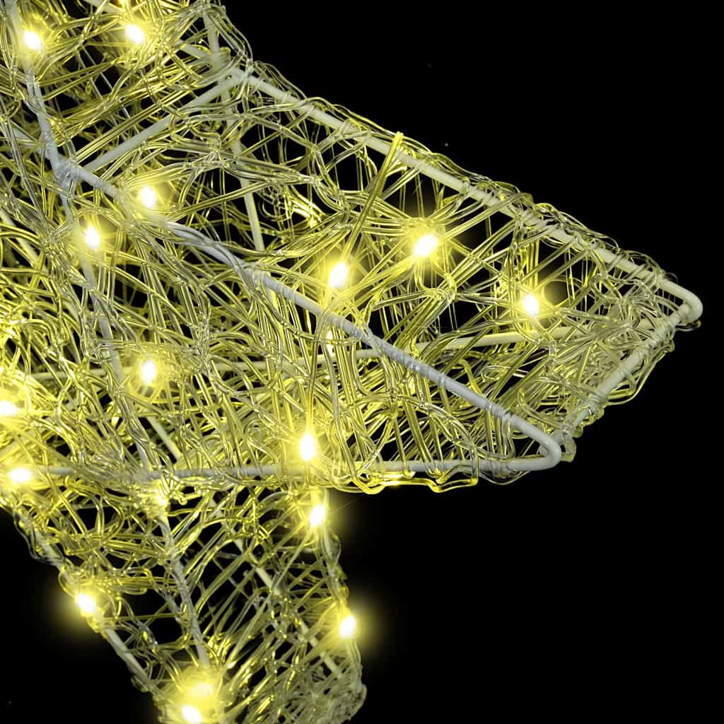 3D Star with 50 LEDs Warm White 55 x 53.5 x 10 cm Acrylic