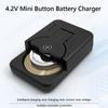 Type-C Button Battery Charger with Indicator Light & Charging Cable 4.2V Li-Ion Coin Button Cells Charger for LIR2032 LIR2450
