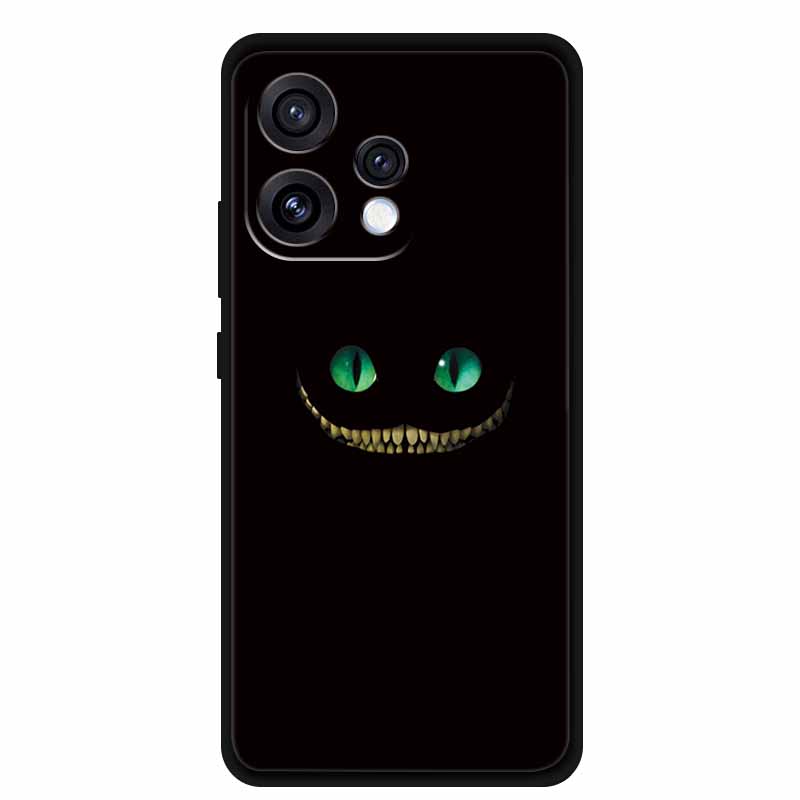 Чехол для Oppo Reno 15 15c Свежий Цветок Мягкий Силикон ТПУ Чехлы для Телефона для Reno15 Reno15C Ударопрочный Крутой Волк Животные Защитный