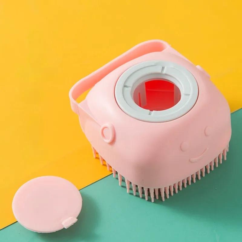 Pet Shower Brush Soft Silicone Massager Shower Brush Cleaning Tool Comb Dog and Cat Cleaning Products