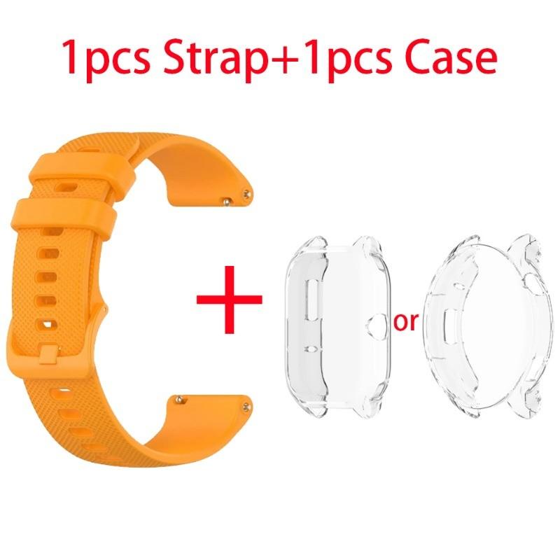Чехол + ремешок для умных часов Amazfit GTS4 Mini, мягкий силиконовый ремешок, браслет для Huami Amazfit GTS2 GTS2 Mini GTR4 GTR2, спортивный силиконовый ремешок