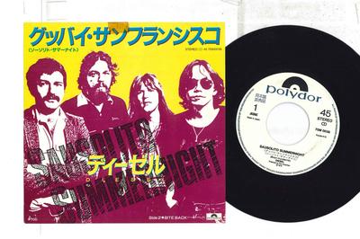 7-дюймовая пластинка DIESEL - Sausolito Summernight / Bite Back 7DM0038PROMO POLYDOR 1982 Япония Рок Б/У