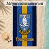 Beach TowelSheffield Wednesday FC Custom Name Text Personalized Soft Towel for Beach Pool Indoor Home Decor Gift