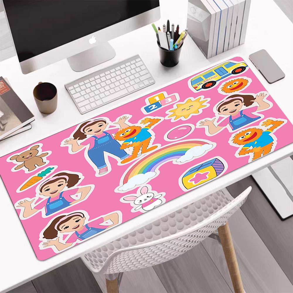 Ms. Rachel Theme Mouse Pad, Non Slip Rubber Base, Multifunctional Office & Home Decor, Perfect for Workspace Personalization.
