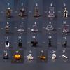Creative Cartoon Halloween Small Ornaments DIY Resin Craft Tombston Ornaments Mini Resin Festival Ornaments Home