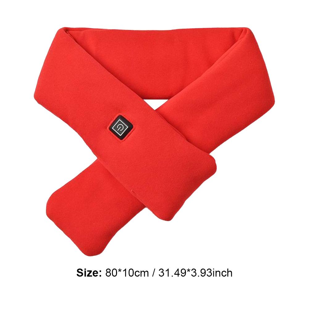 Electric Heating Scarf Heating Pads 3 Gear Heating USB Heater  Thermal Shawl Outdoor Warm Neck Brace Warm Bib For Women Men