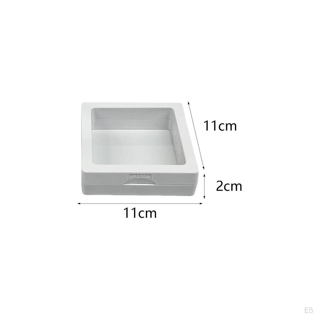 Подставка для дисплея в рамке, коробка из 3D-тонкой пленки, прозрачные подставки для монет для броши, медали