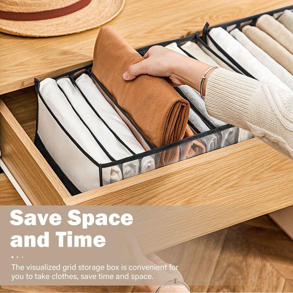 3 шт. Моющиеся органайзеры для дома, разделители для ящиков, складные мешочки для хранения нижнего белья и шарфов, Дом и быт