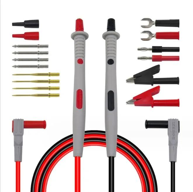 P1503B Soft Probes with Set of Needles, Terminals, Crocodiles, Plugs 1,2m 1000V/20A for Tester (multimeter)