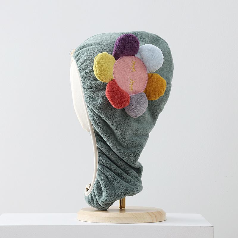 Женская шапочка для сухих волос, утолщенное впитывающее коралловое бархатное полотенце, быстросохнущий тюрбан