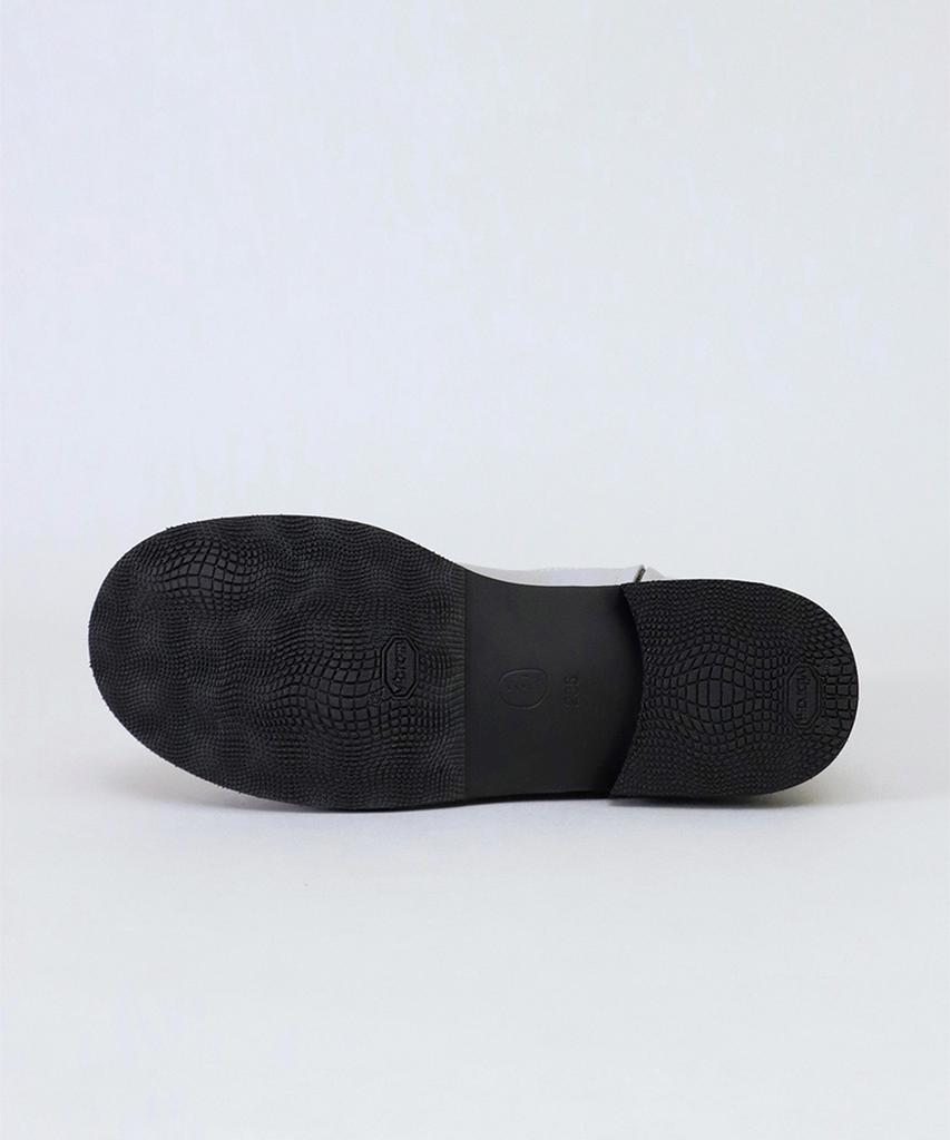 Heenn Mid Calf Monkey Boots. Cloudy Gray