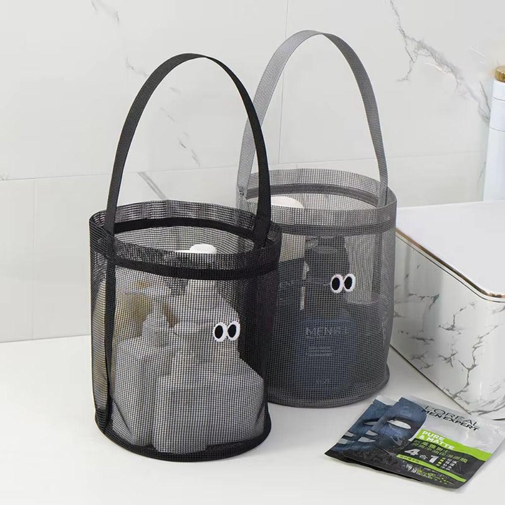 Mesh Structure Mesh Beach Bucket Foldable Beach Toy Tote Mesh Beach Bucket Bag Sand Toy Storage