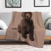 Labradoodle Throw Blanket Warm Plush Fuzzy Blanket for Living Room
