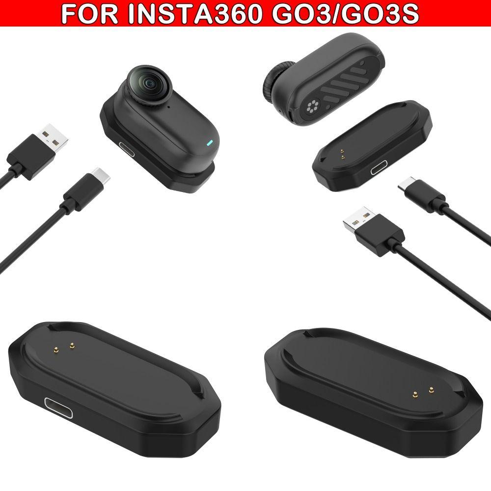 Type-C Charging Cable Magnetic Charging Mount for Insta360 GO3/GO3S Action Camera Accessories