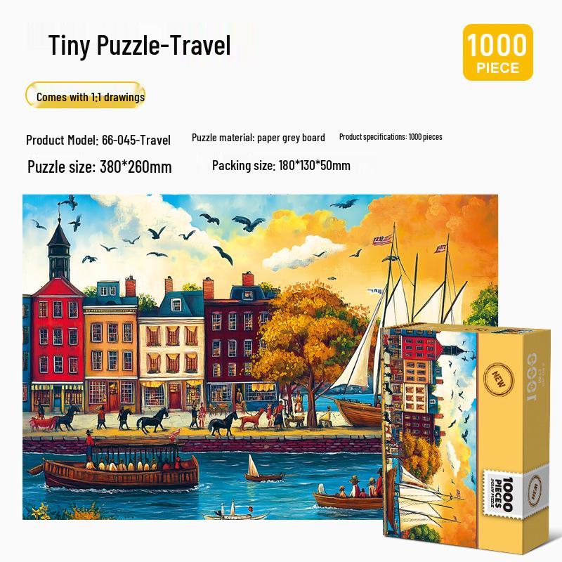 Мультяшный пазл из 1000 деталей для взрослых и детей - Сложная развивающая игрушка для снятия стресса, подарок