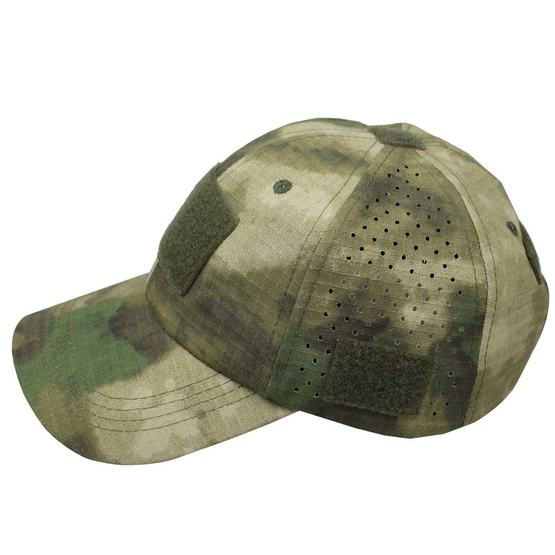 Outdoor Tactical Baseball Cap Men's Summer Camouflage Brim Hat Mountaineering Sun Protection Fishing Hat Velcro Mesh Hat