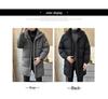 Men's Winter Trendy Mid-Length Hooded Cotton Jacket, Hong Kong Style, Korean Version, Plus Size Available