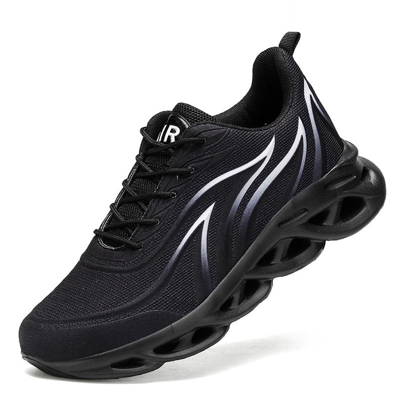 Кроссовки для бега Мужская мода Спортивные кроссовки Blade Cushioning Кроссовки для бега с принтом пламени Легкие кроссовки для бега