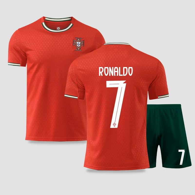 Домашняя футболка Португалии 2025 Красная №7 (Роналду)