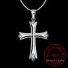 Ожерелье из стерлингового серебра 925 пробы, простое модное ожерелье с подвеской в ​​виде креста, серебряная цепочка для женщин и мужчин, ювелирные изделия, подарки