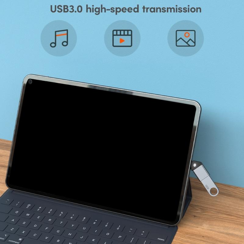 45 Degree Type C to USB3.0 Adapter Data Transmission Connector with Indicator Compatible for Mobile Phone Laptop Tablet