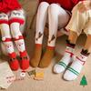 Thick Christmas Socks 3 Pairs- Reindeer & Santa Claus Cartoon Tubes for Autumn & Winter Warmth, Soft And Comfortable