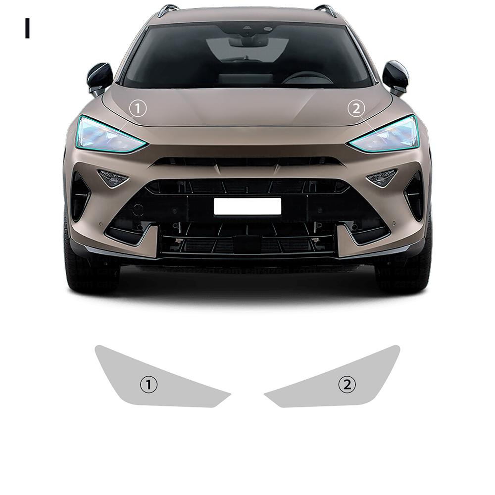 Для Seat Cupra Formentor 2024 2025 Защитная пленка для фар, зеркал заднего вида, стоек B, защита от царапин, прозрачная PPF