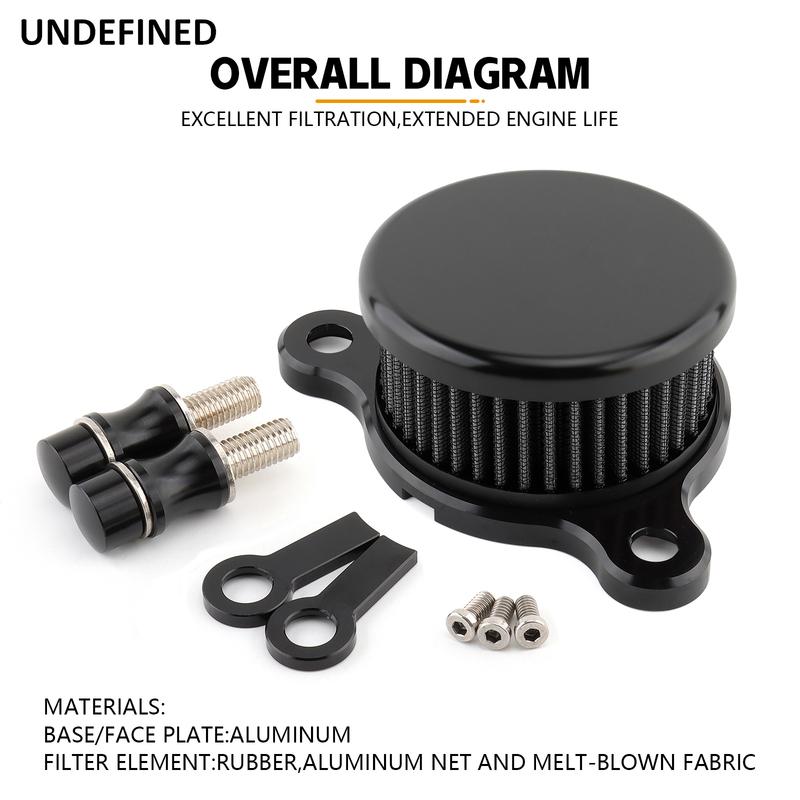 Motorcycle Air Filter Cleaner System Intake Kit For Harley Sportster XHL Iron XL883 XL1200 Seventy two Forty eight XR 1991-2023